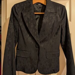 Black Floral Women's Blazer